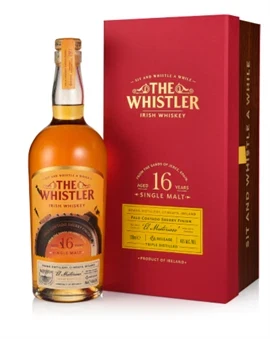 The Whistler 16 år Palo Cortado Finish Boann Distillery Single Malt Irish Whiskey flaske